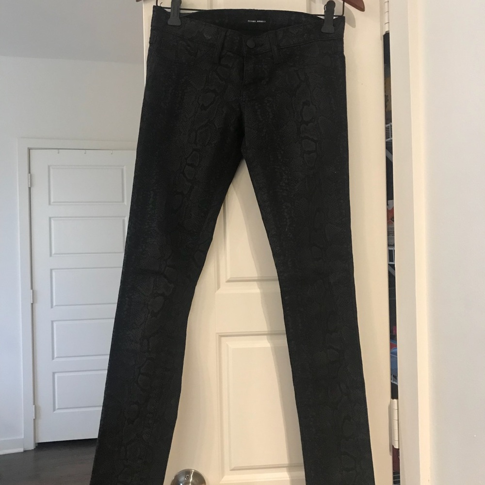Flying Monkey Snake skin skinny jeans